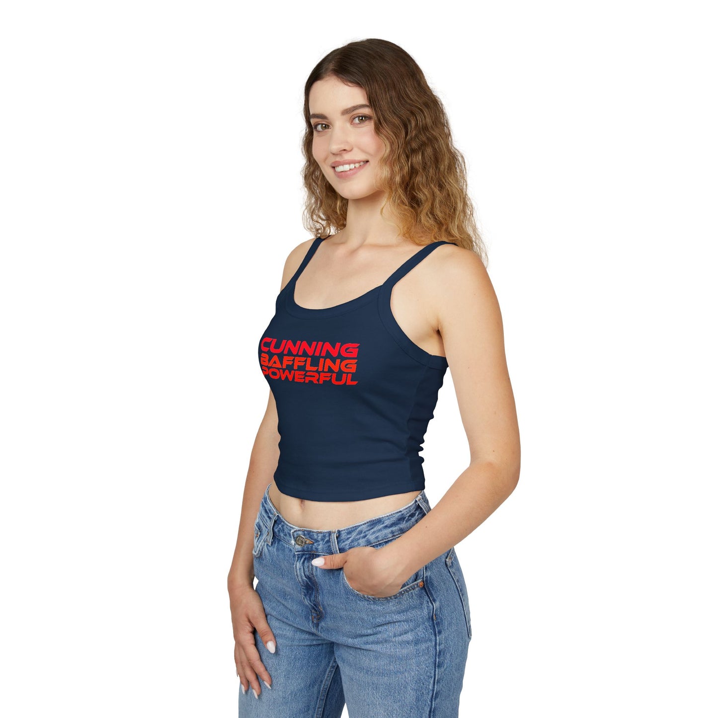 Cunning Baffling Powerful - Women's Spaghetti Strap Tank Top - Stylish Summer Wear