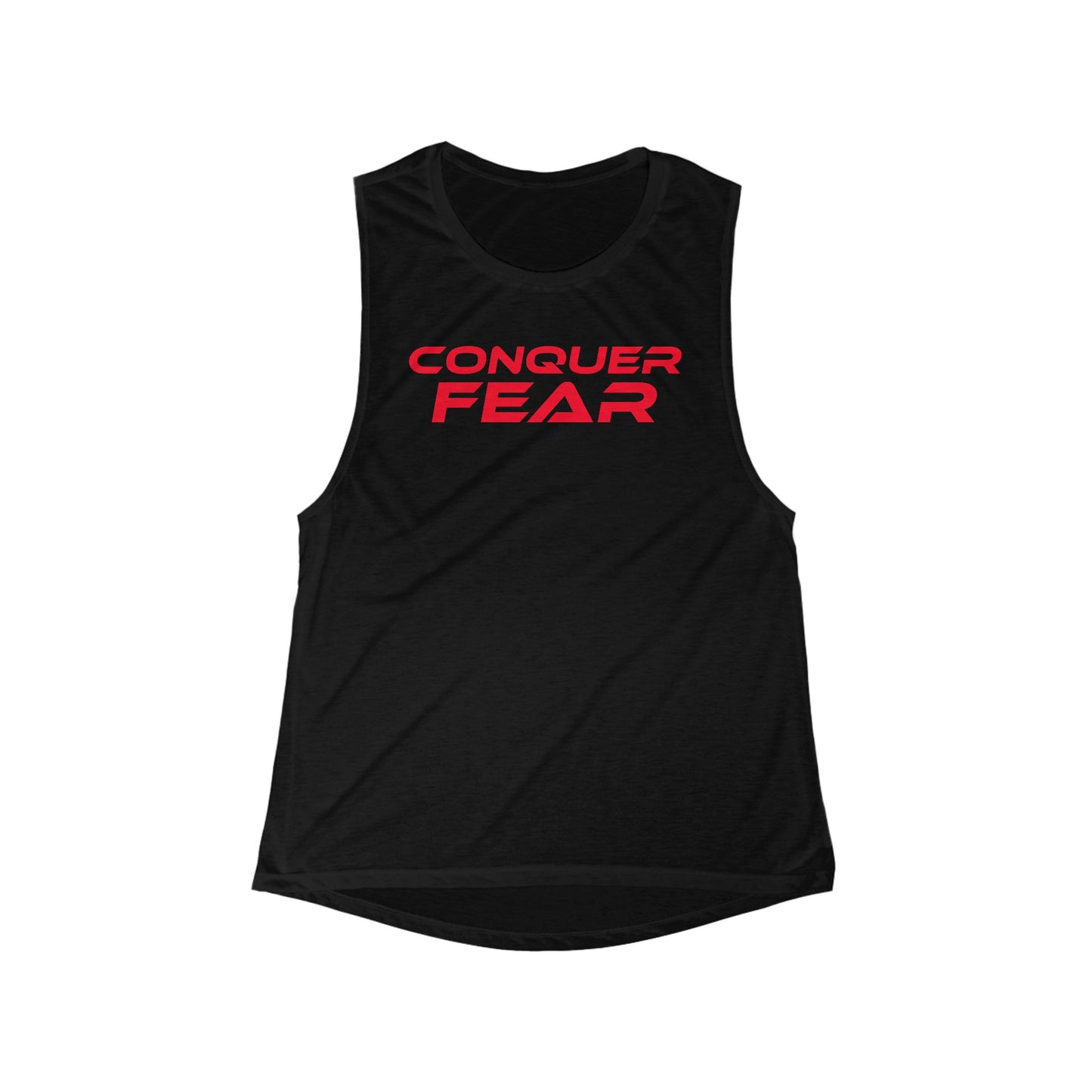 Conquer Fear - Women’s Flowy Tank - Motivational Workout Top