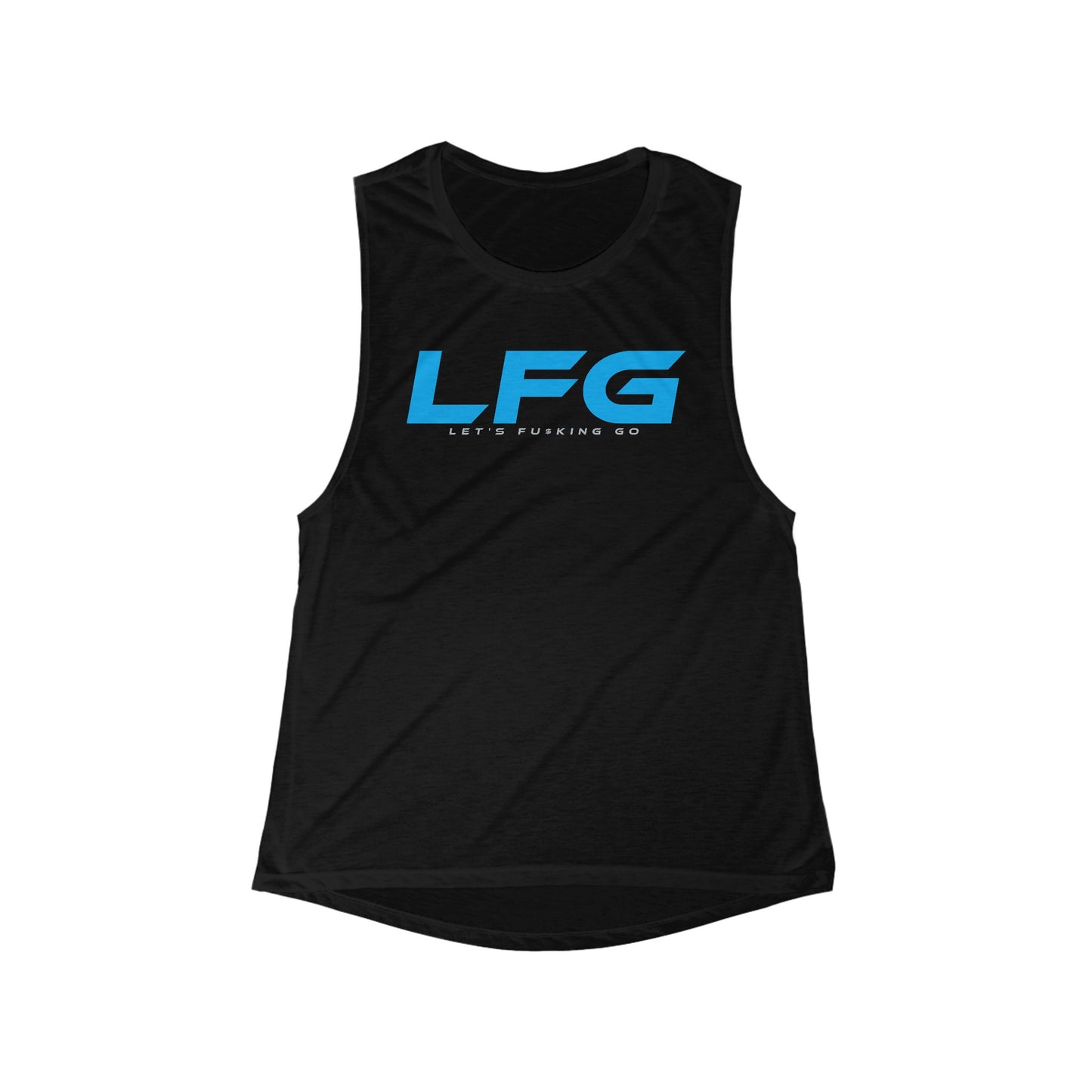 LFG Women's Flowy Scoop Muscle Tank - Cool & Comfy Active Wear