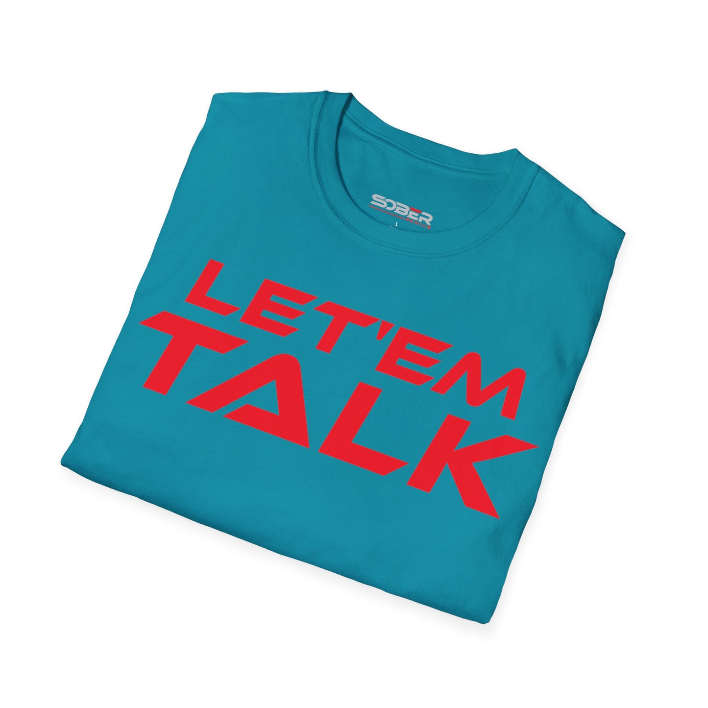 Let'em Talk - Unisex Softstyle T-Shirt - Bold Statement Tee for Conversations