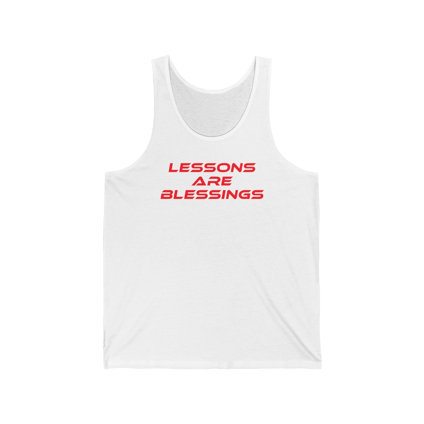 Lessons Are Blessings - Unisex Jersey Tank