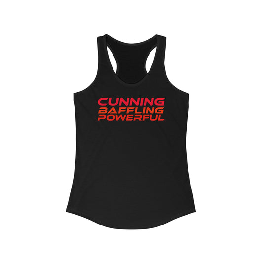 Cunning, Baffling, Powerful - Women's Ideal Racerback Tank