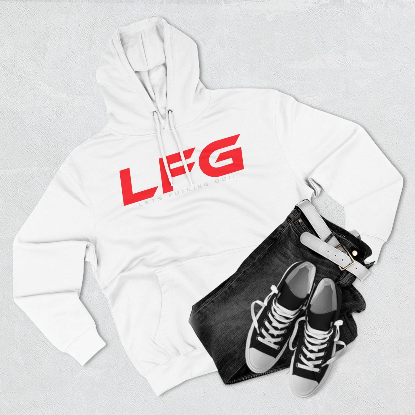 LFG - Motivational Fleece Hoodie - 'LET'S F***ING GO!'