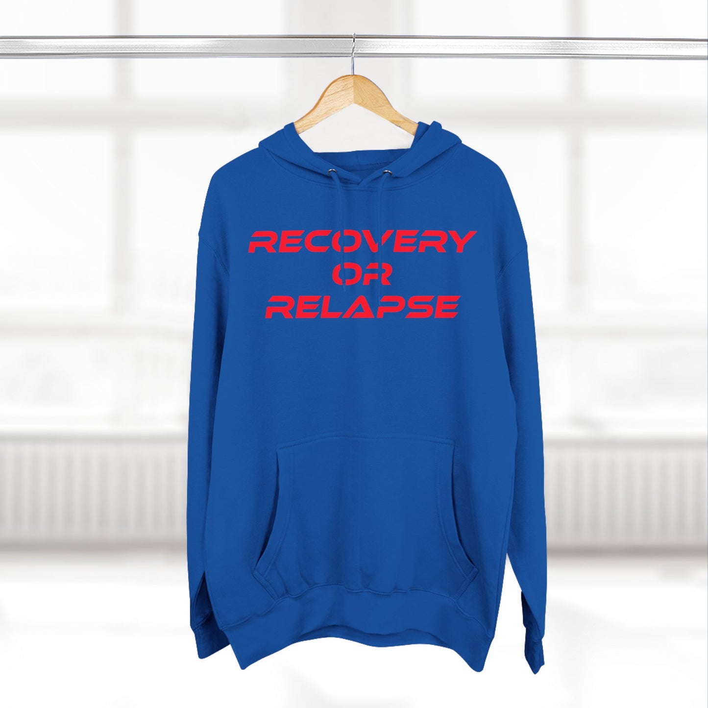 Recovery Or Relapse - Three-Panel Fleece Hoodie