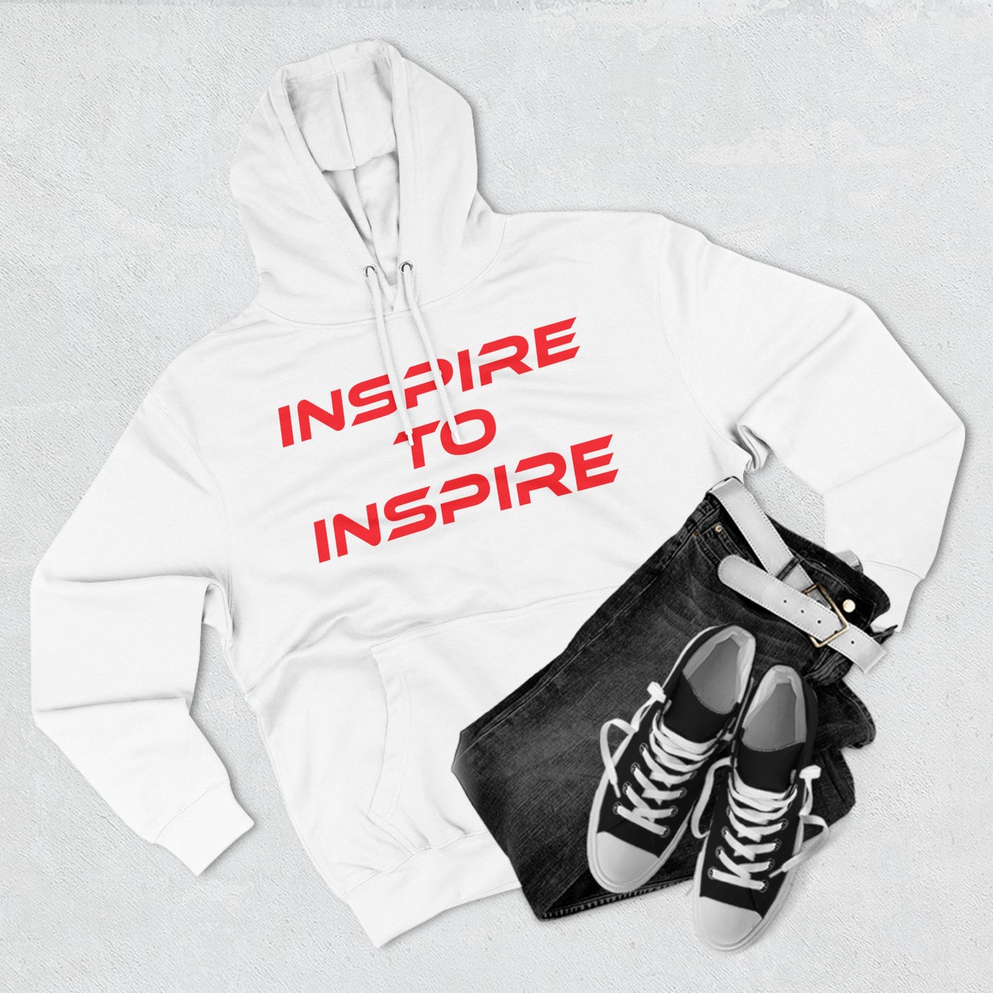 Inspire To Inspire - Three-Panel Fleece Hoodie