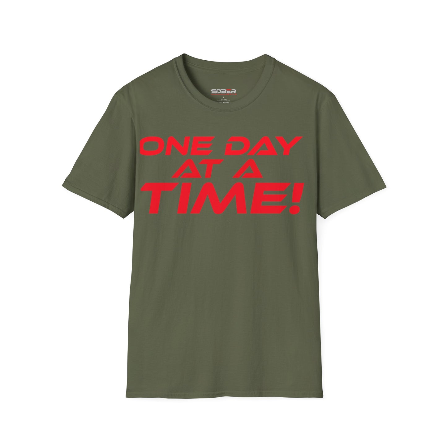 One Day at a Time - Unisex Softstyle T-Shirt - Motivational Graphic Tee