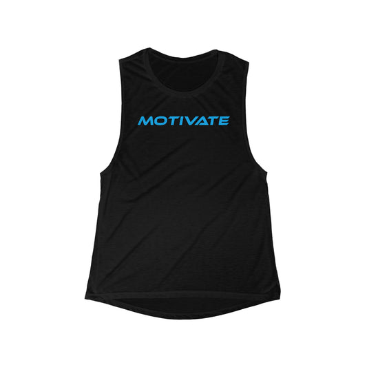 Motivate - Women's Flowy Scoop Muscle Tank