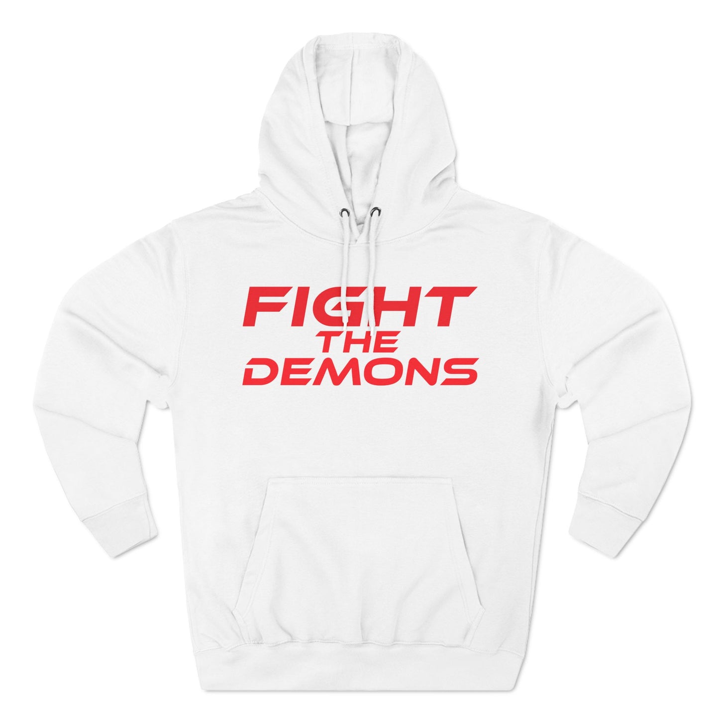 Fight The Demons - Three-Panel Fleece Hoodie