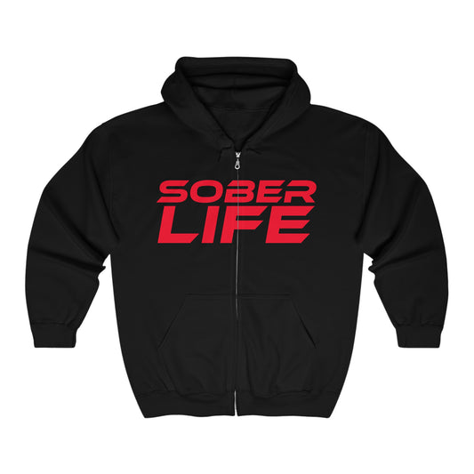 Sober Life - Unisex Heavy Blend™ Full Zip Hooded Sweatshirt