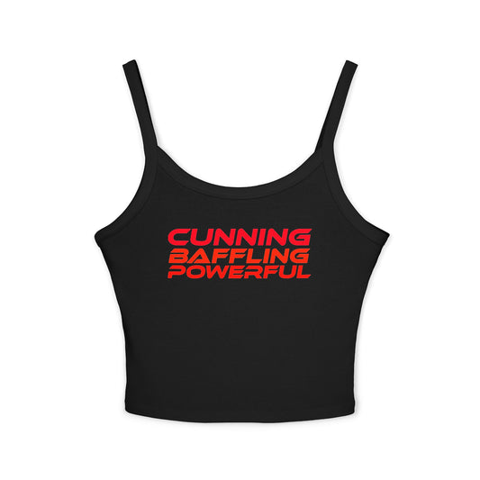 Cunning Baffling Powerful - Women's Spaghetti Strap Tank Top - Stylish Summer Wear