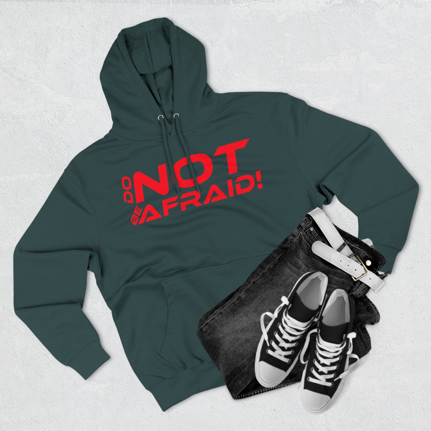 Do Not Be Afraid - Inspirational Fleece Hoodie - 'Do Not Be Afraid'