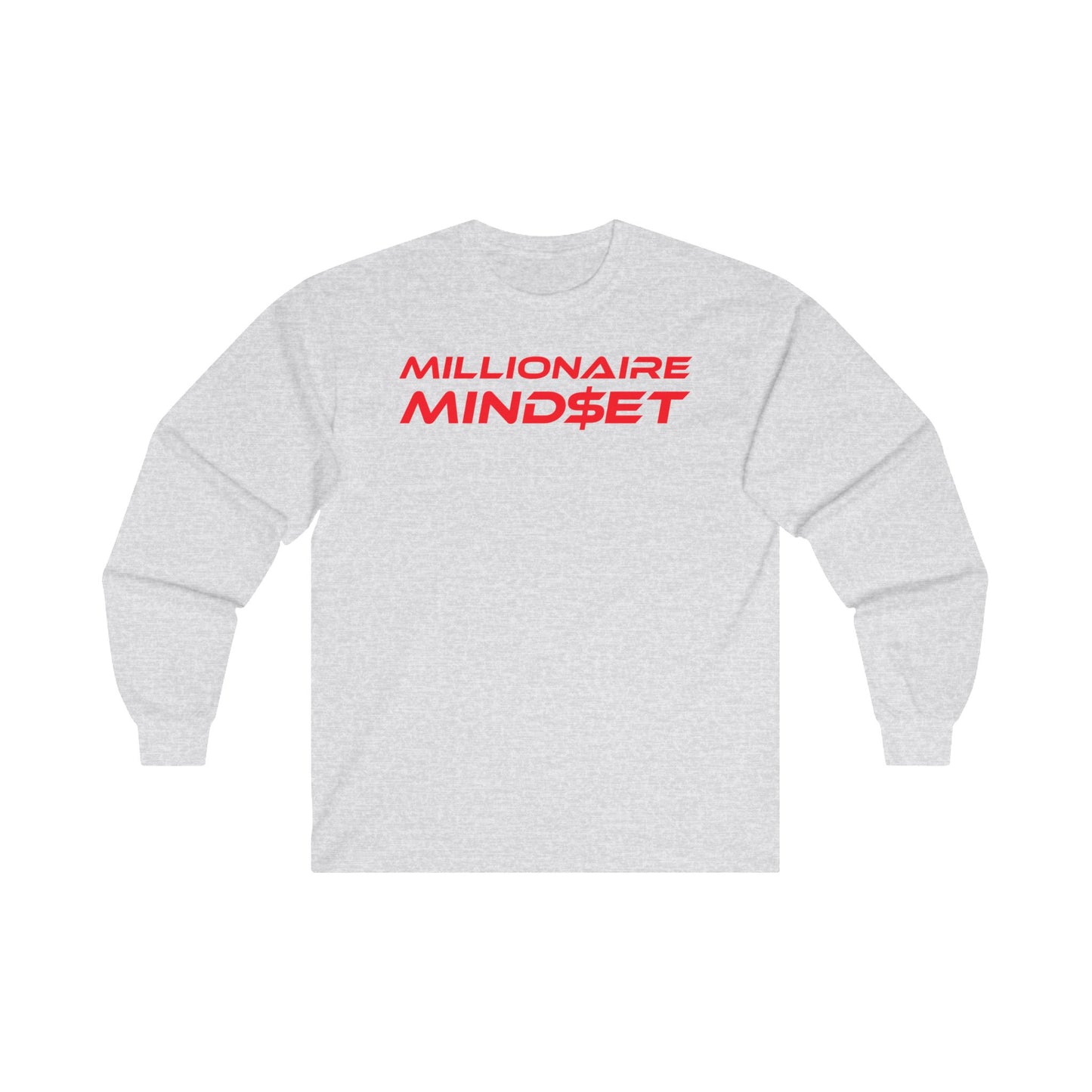 Millionaire Mindset - Unisex Long Sleeve Tee - Motivational Apparel for Ambitious Individuals