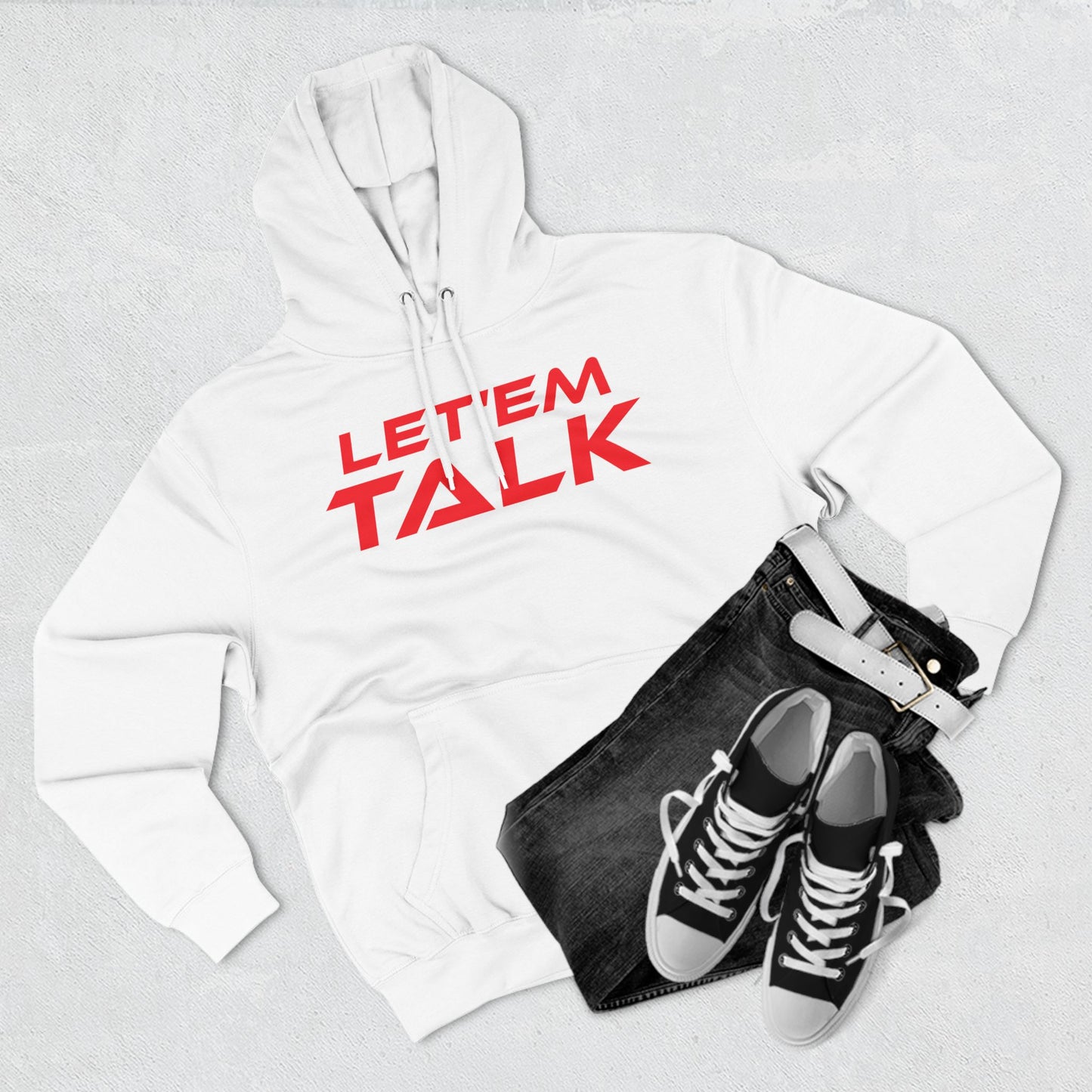 Let 'Em Talk - Fleece Hoodie - Stylish Comfort for Everyday Conversations