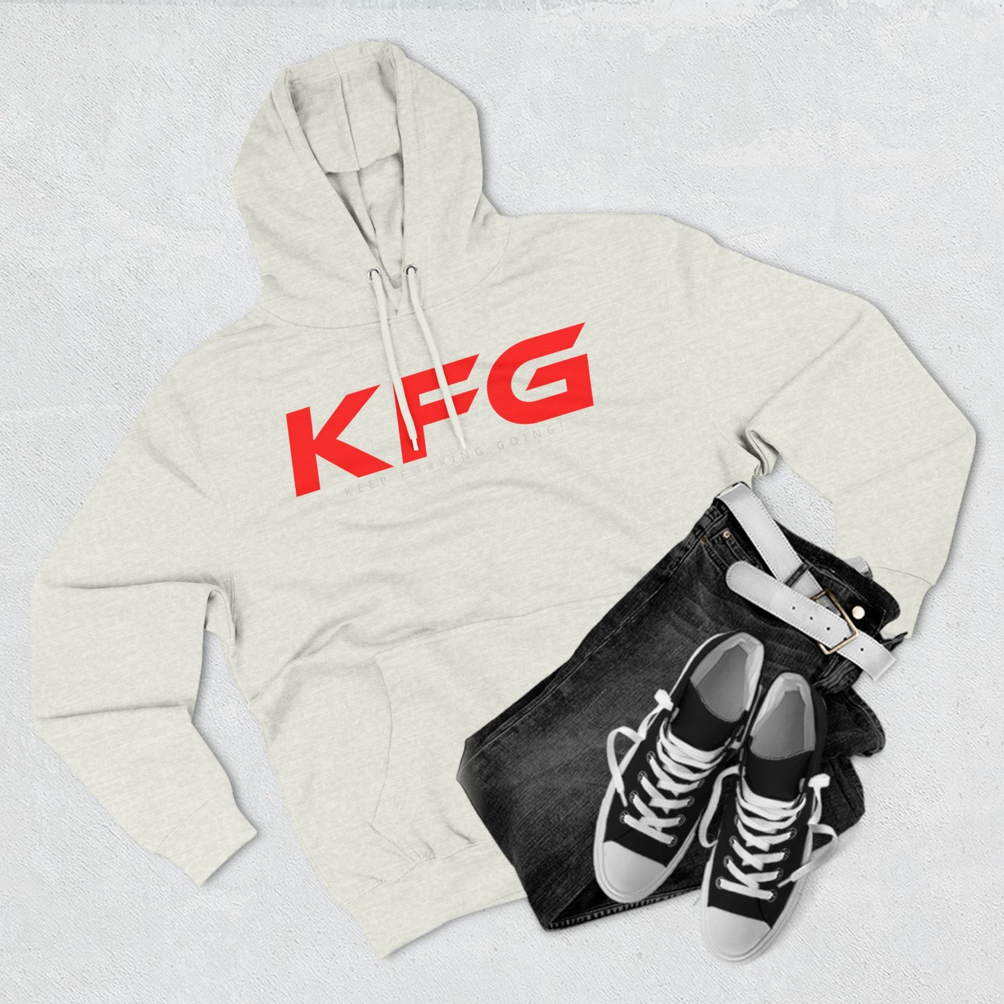 KFG [ Three-Panel Fleece Hoodie