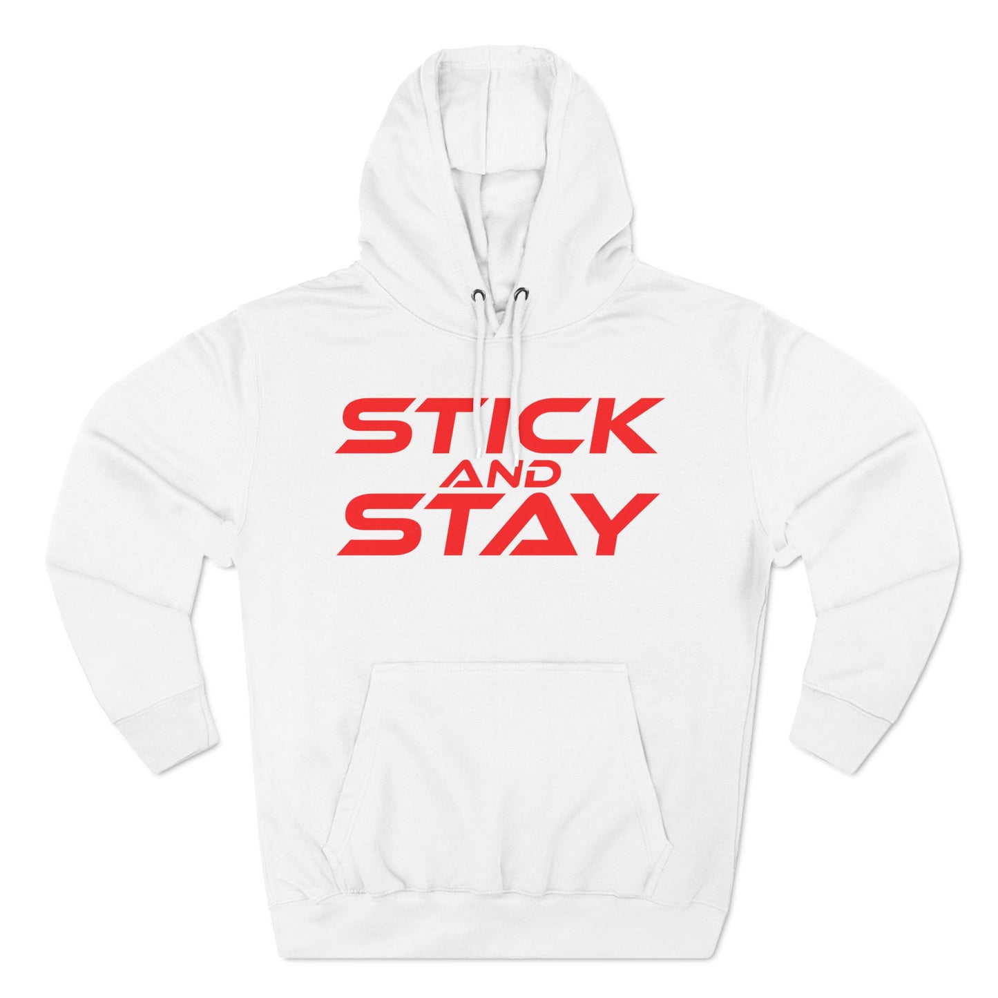 Stick and Stay - Three-Panel Fleece Hoodie