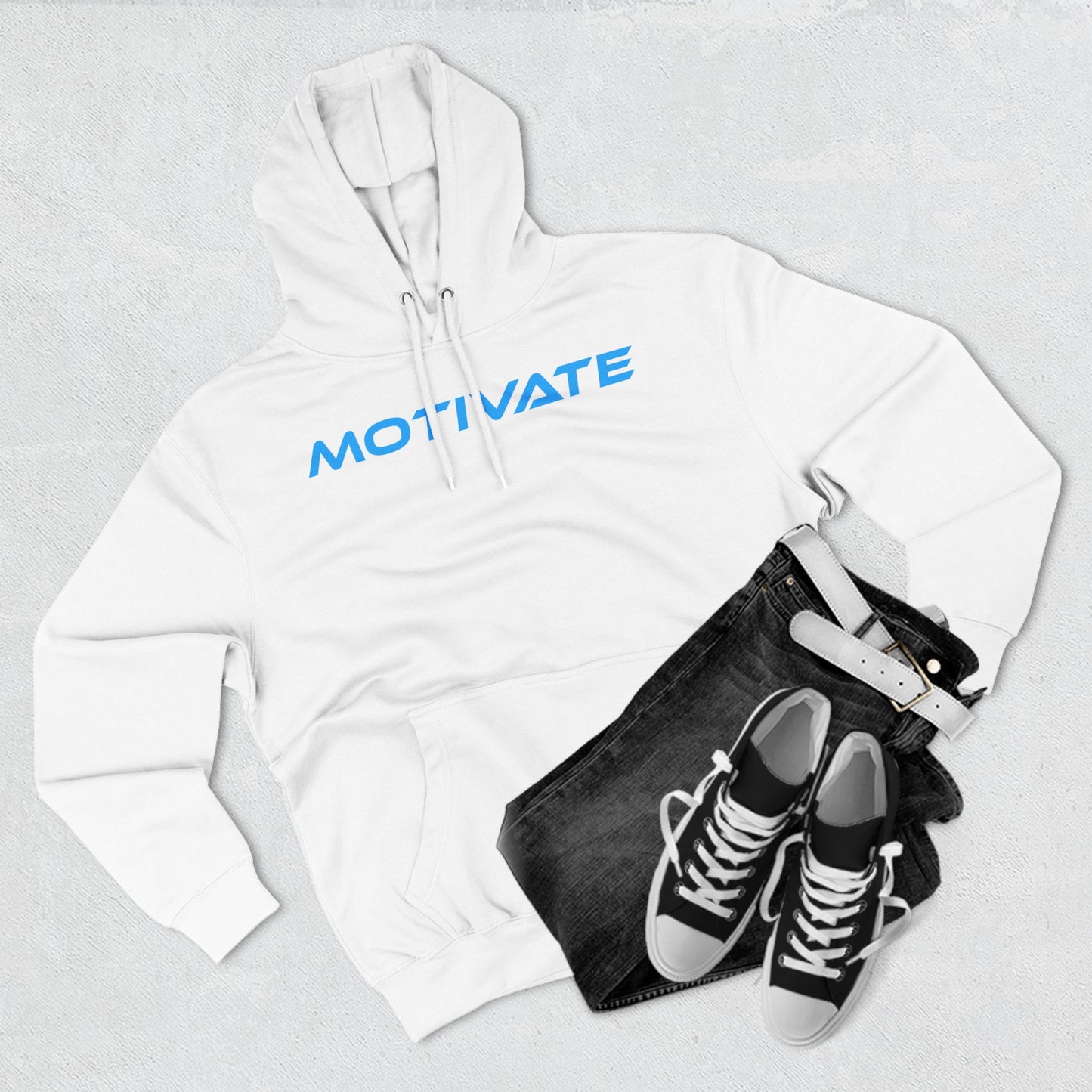 Motivate - Three-Panel Fleece Hoodie