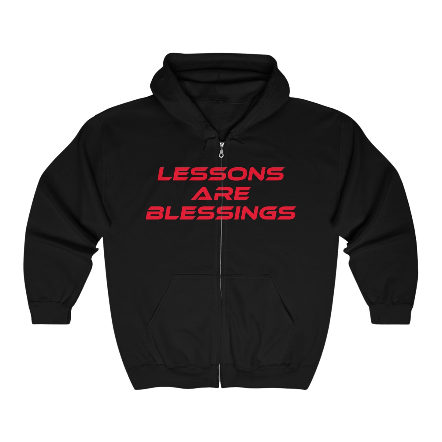 Lessons Are Blessings - Hoodie - Unisex Heavy Blend Zip Up Sweatshirt