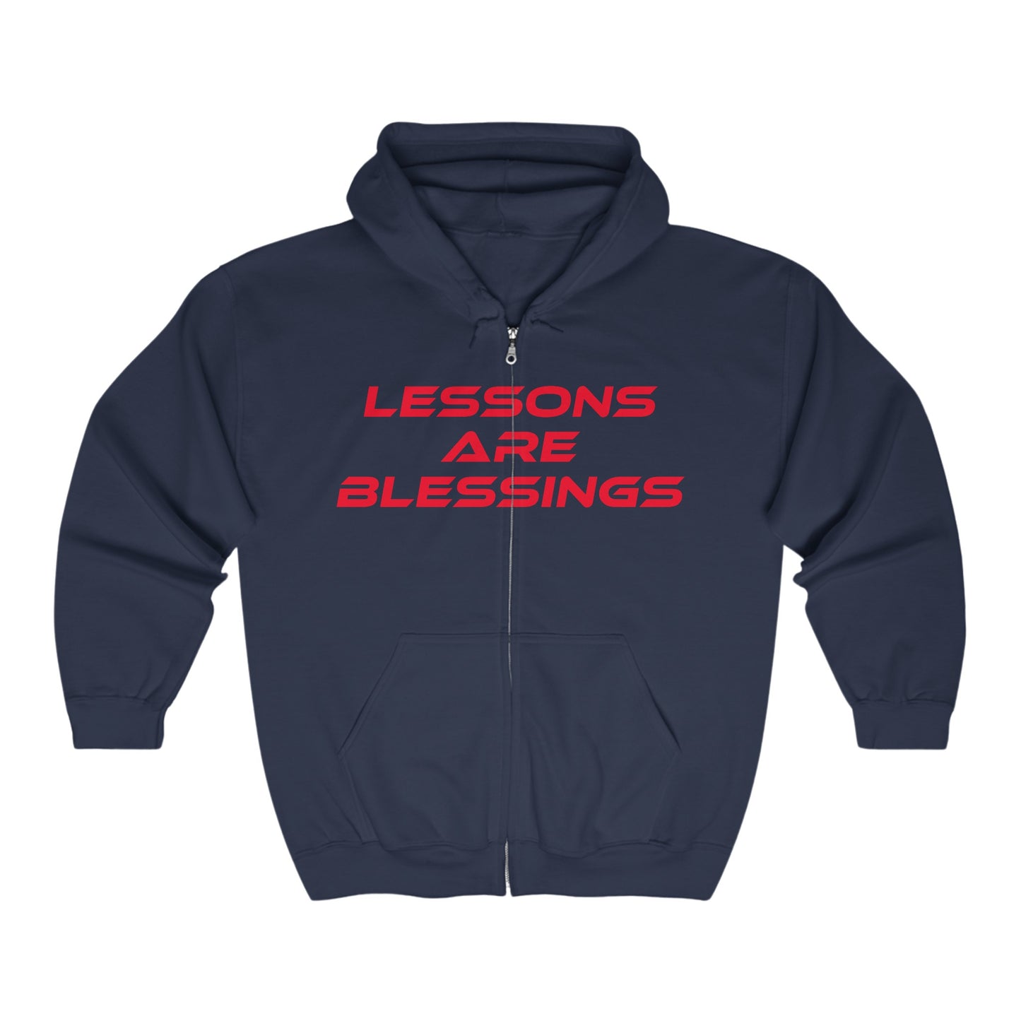 Lessons Are Blessings - Hoodie - Unisex Heavy Blend Zip Up Sweatshirt