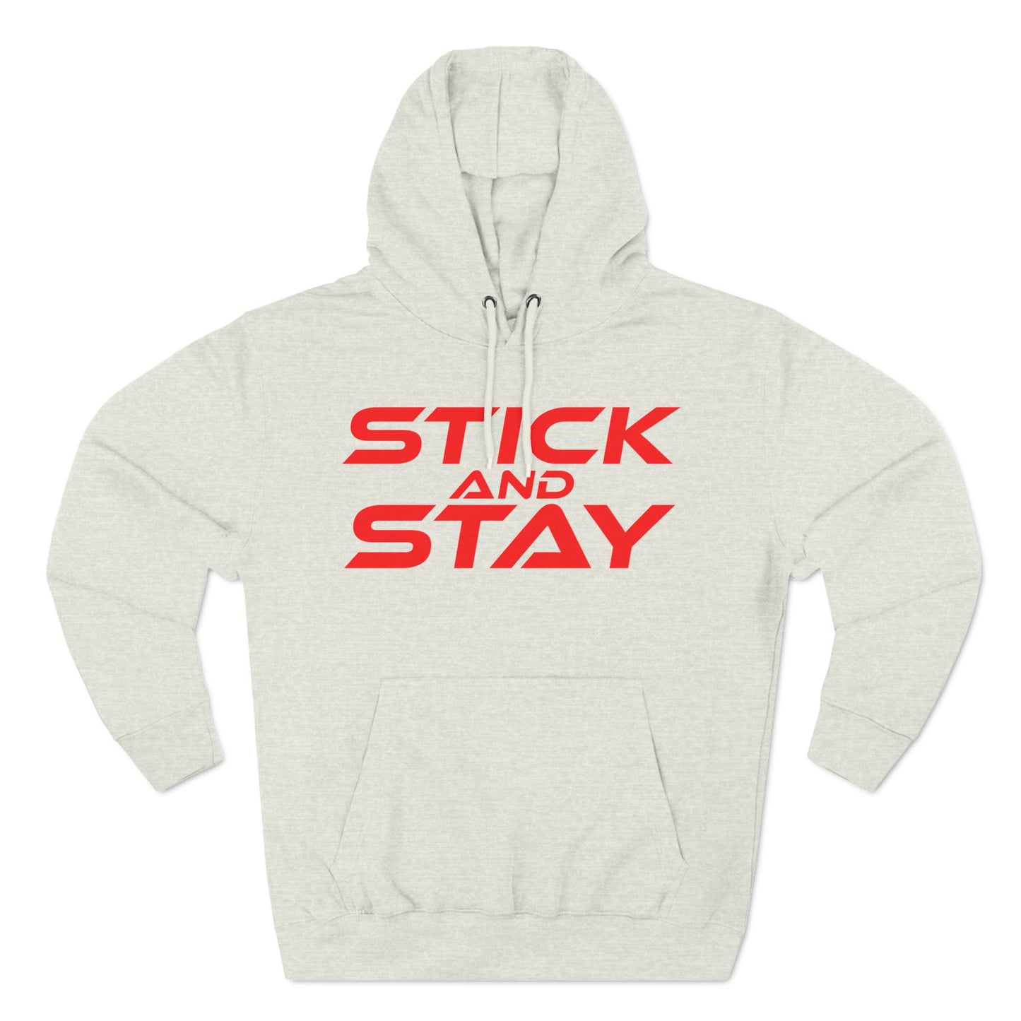 Stick and Stay - Three-Panel Fleece Hoodie