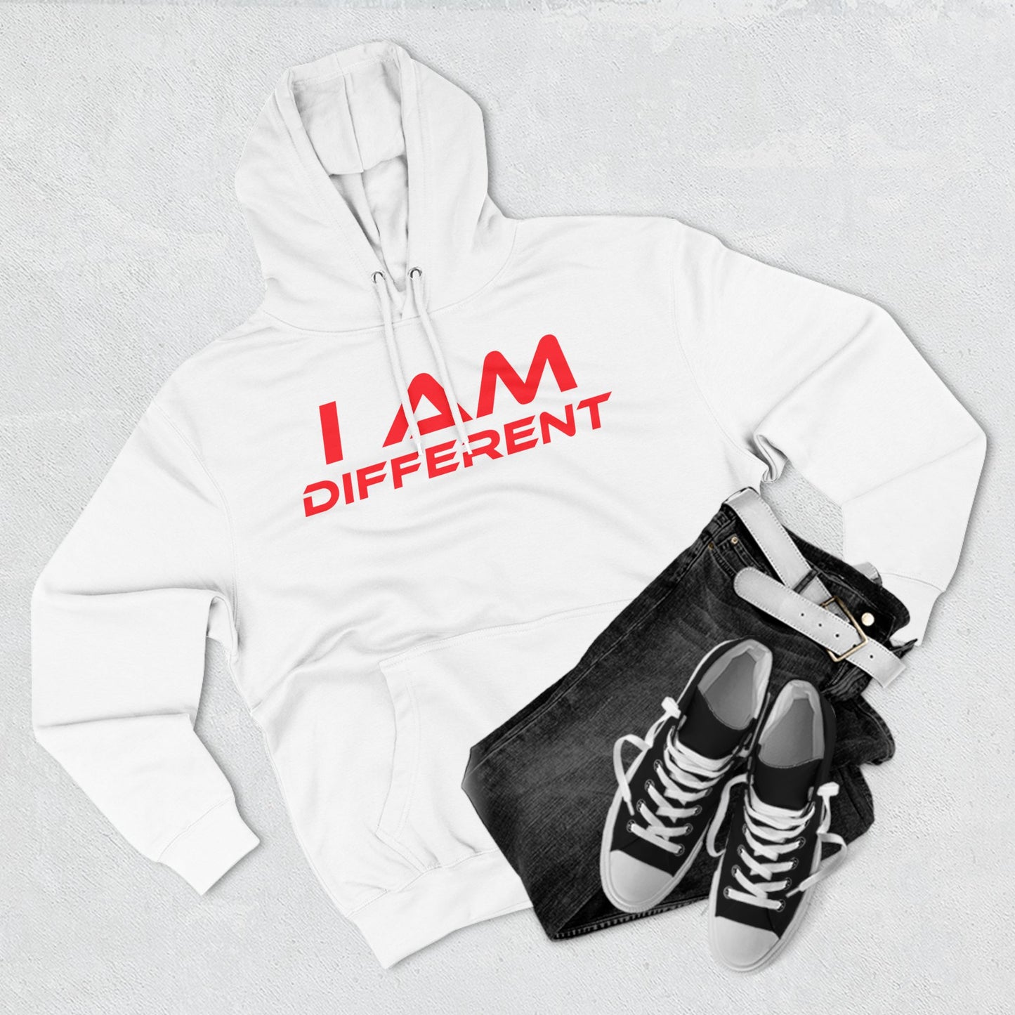 I Am Different - Three-Panel Fleece Hoodie