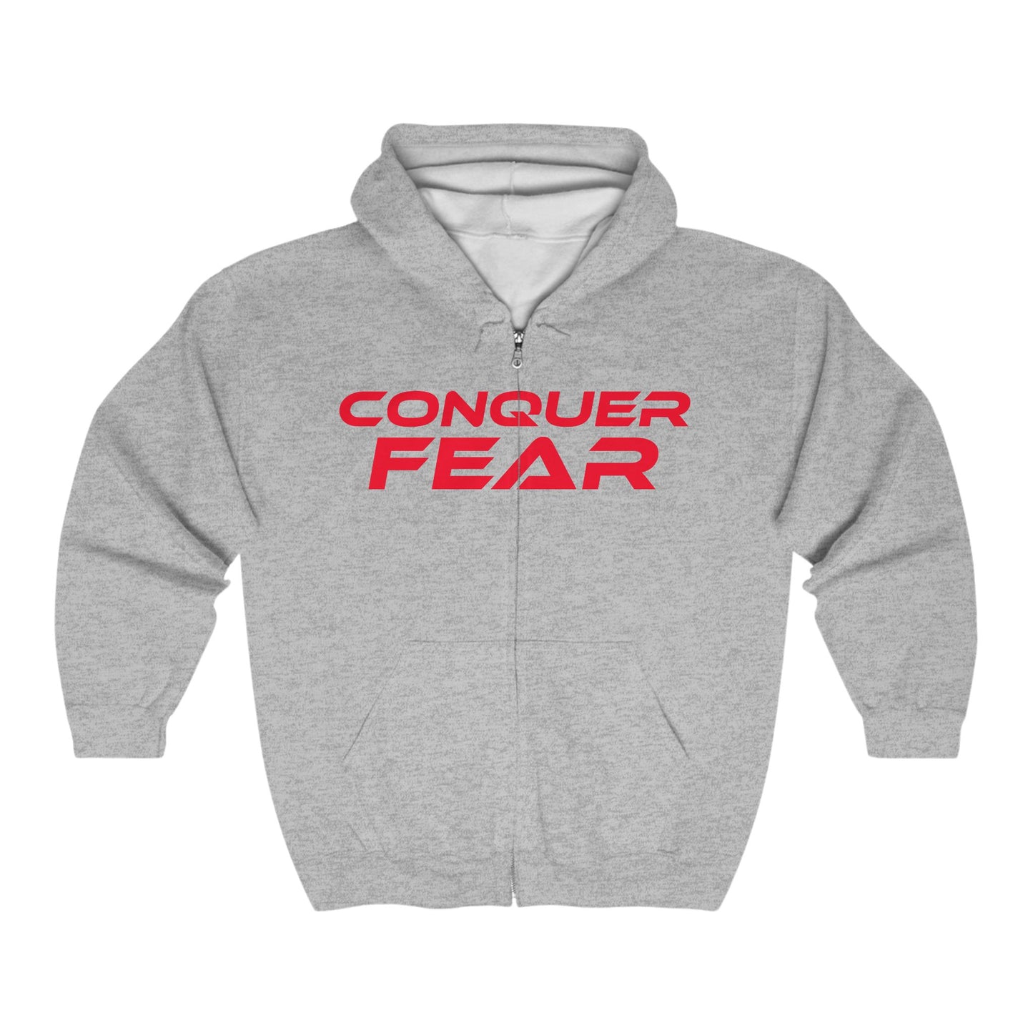 Conquer Fear - Full Zip Hoodie - Unisex Heavy Blend Sweatshirt