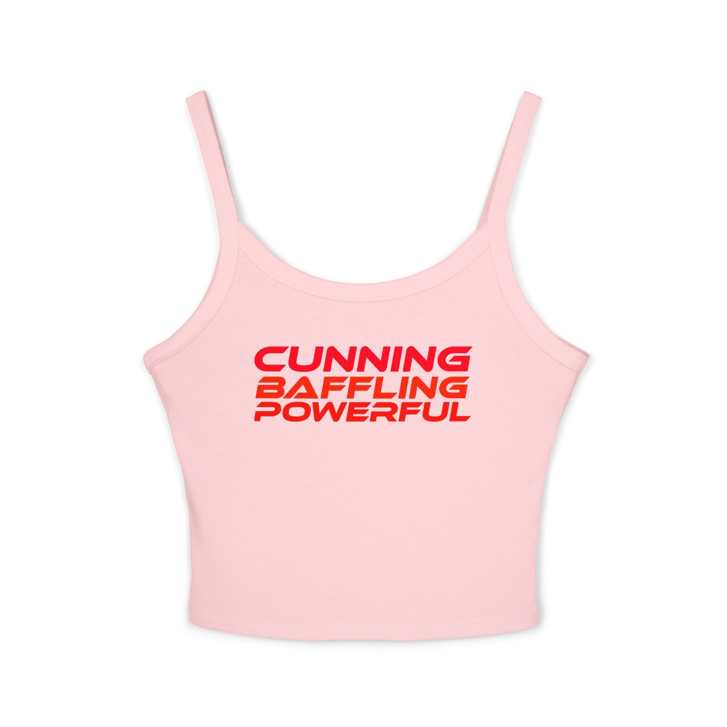 Cunning Baffling Powerful - Women's Spaghetti Strap Tank Top - Stylish Summer Wear