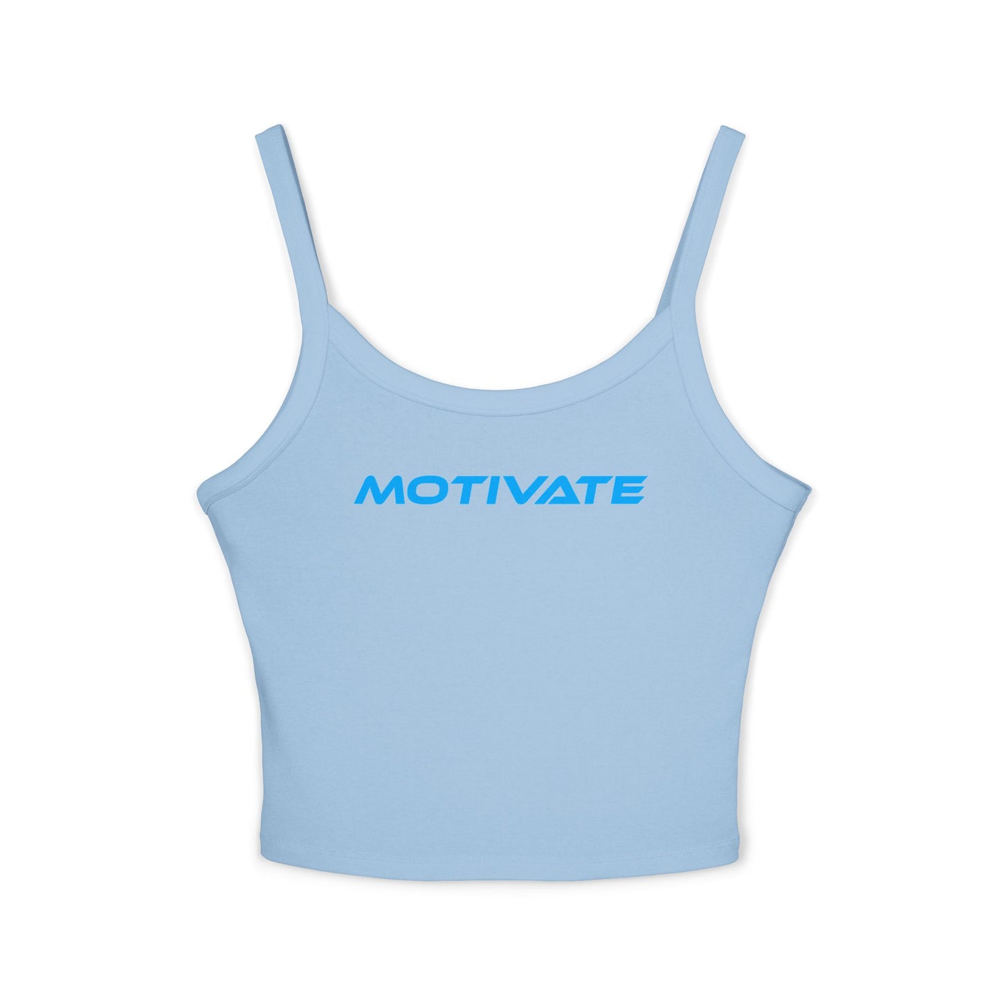 Motivate - Women's Spaghetti Strap Tank Top - Stylish Activewear for Fitness Enthusiasts