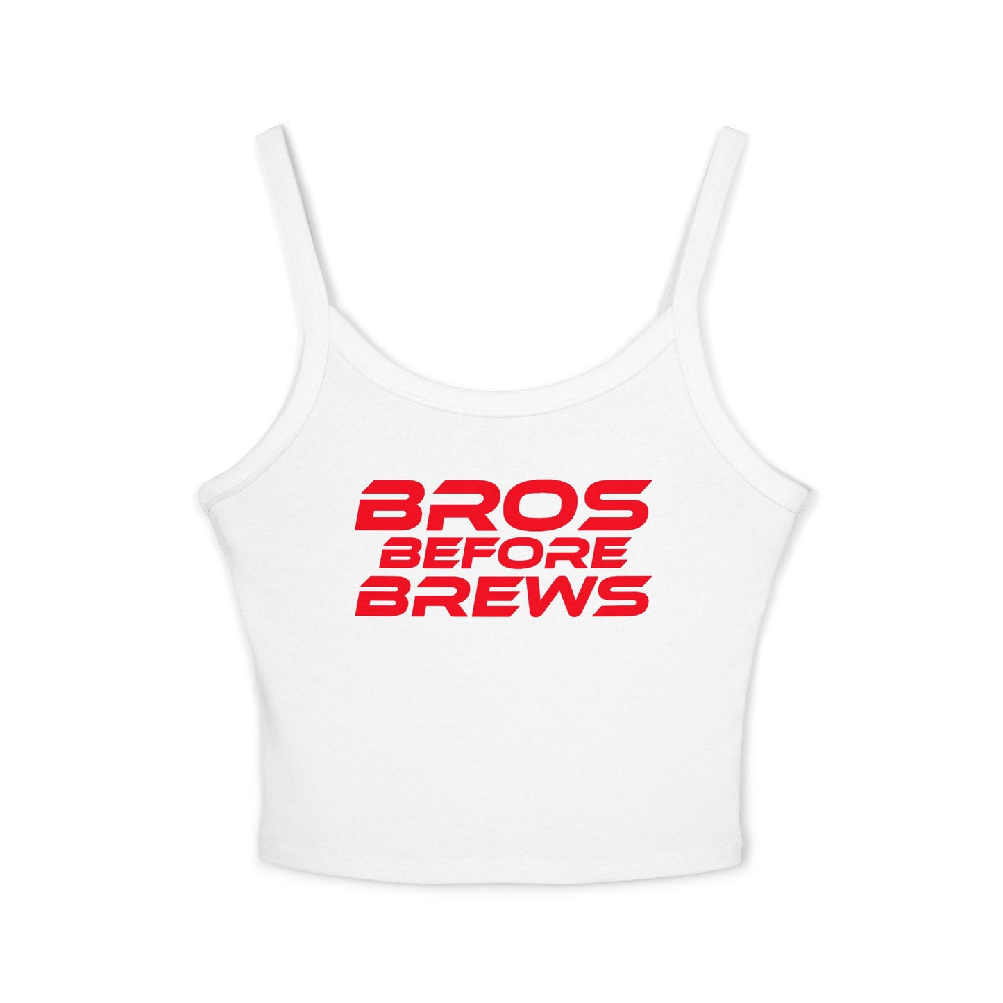 Bros Before Brews - Women's Spaghetti Strap Tank Top - Casual Summer Wear