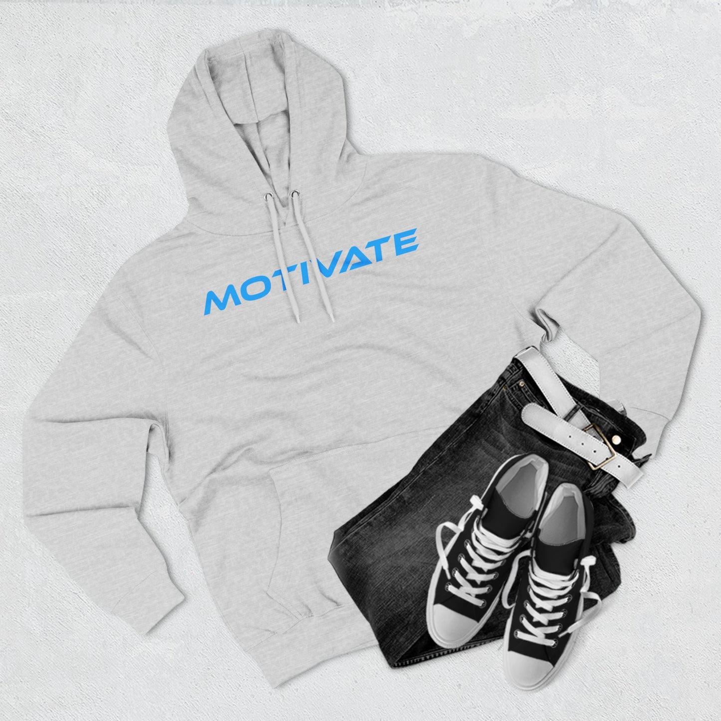 Motivate - Three-Panel Fleece Hoodie