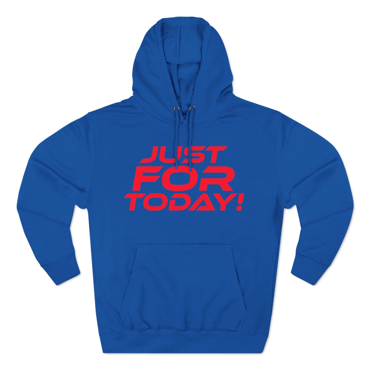 Just For Today - Three-Panel Fleece Hoodie