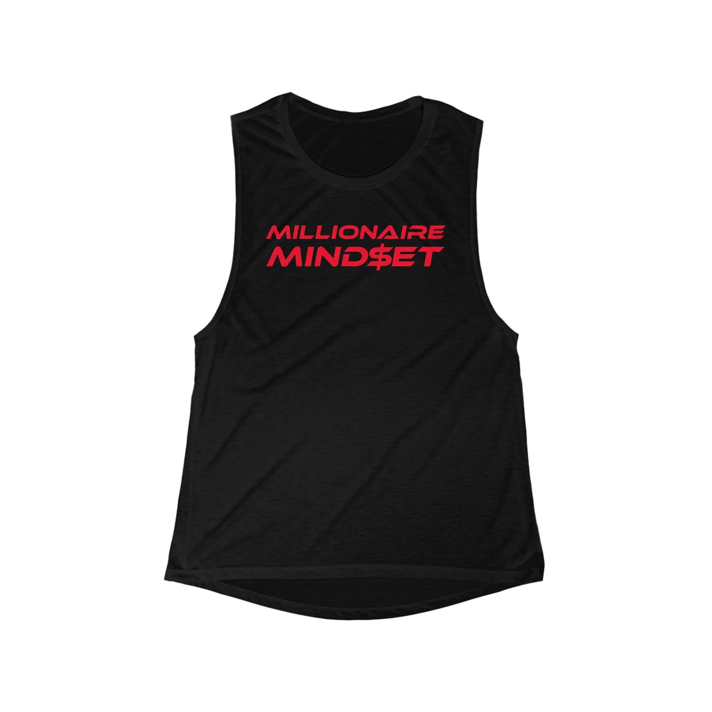 Millionaire Mindset - Women's Flowing Muscle Tank - Motivational Workout Top