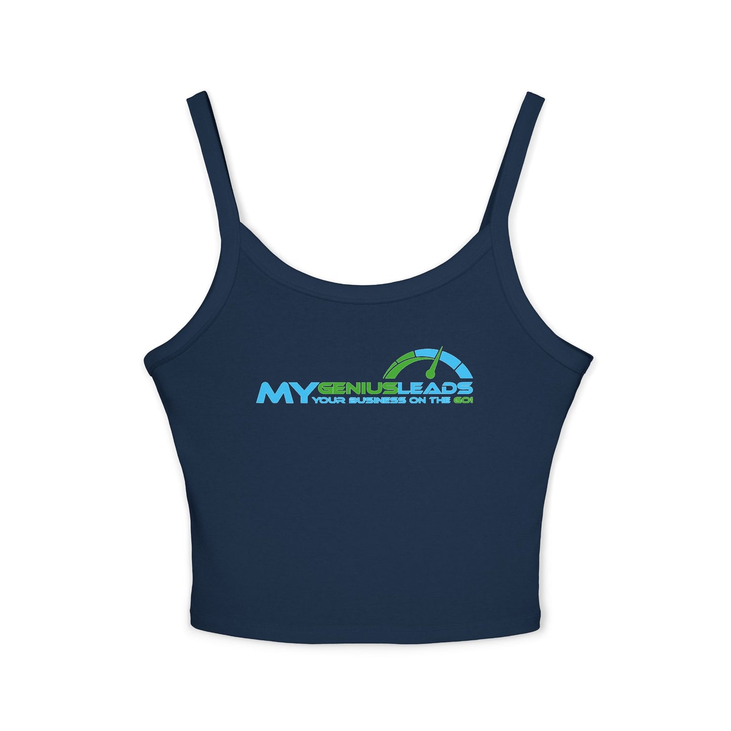 MGL - Women's Spaghetti Strap Tank Top - "MY GENIUS LEADS" Motivational