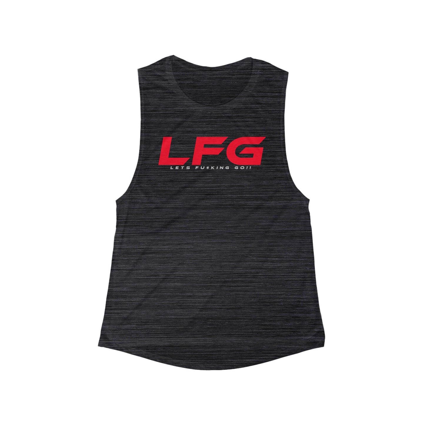 LFG Women's Flowy Scoop Muscle Tank – Motivational Workout Top