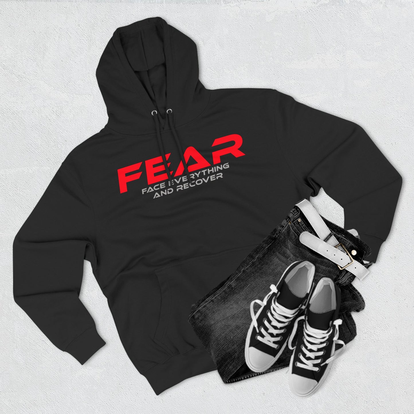 FEAR - Three-Panel Fleece Hoodie