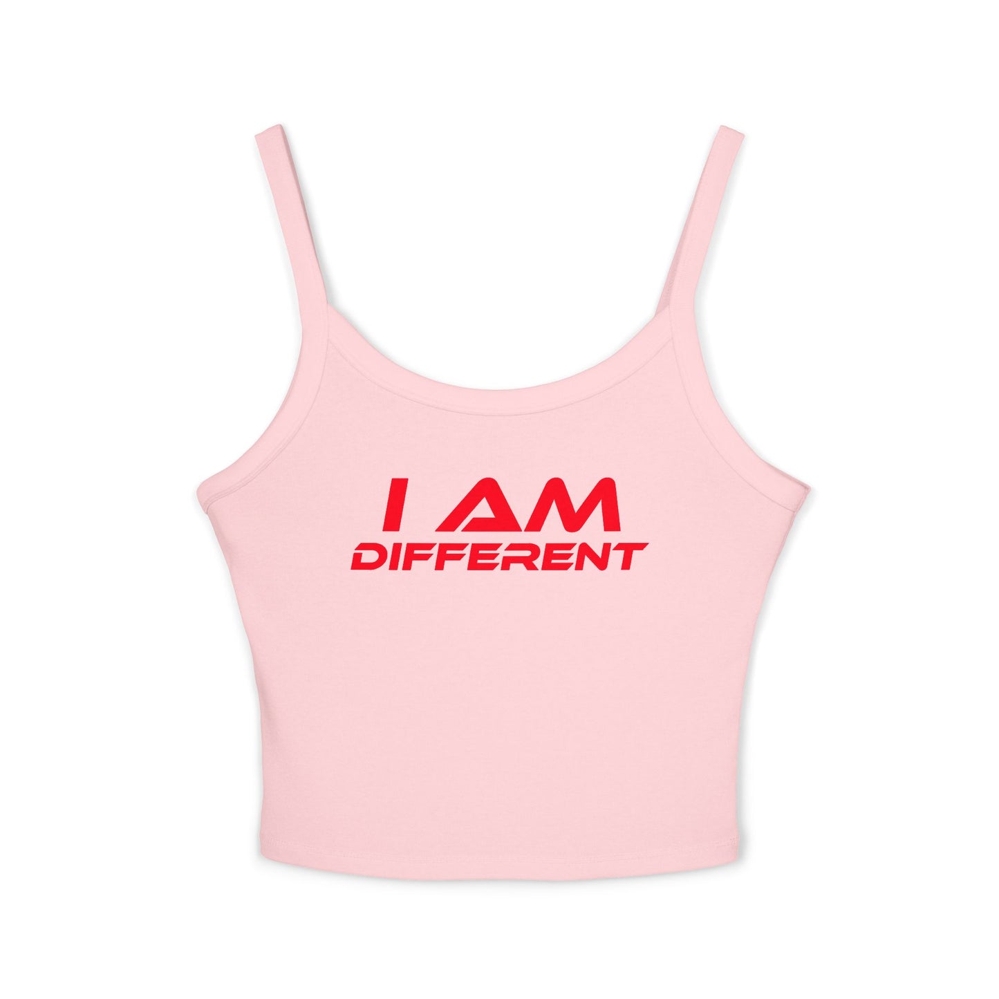 I AM DIFFERENT - Women's Spaghetti Strap Tank Top - Stylish Casual Wear