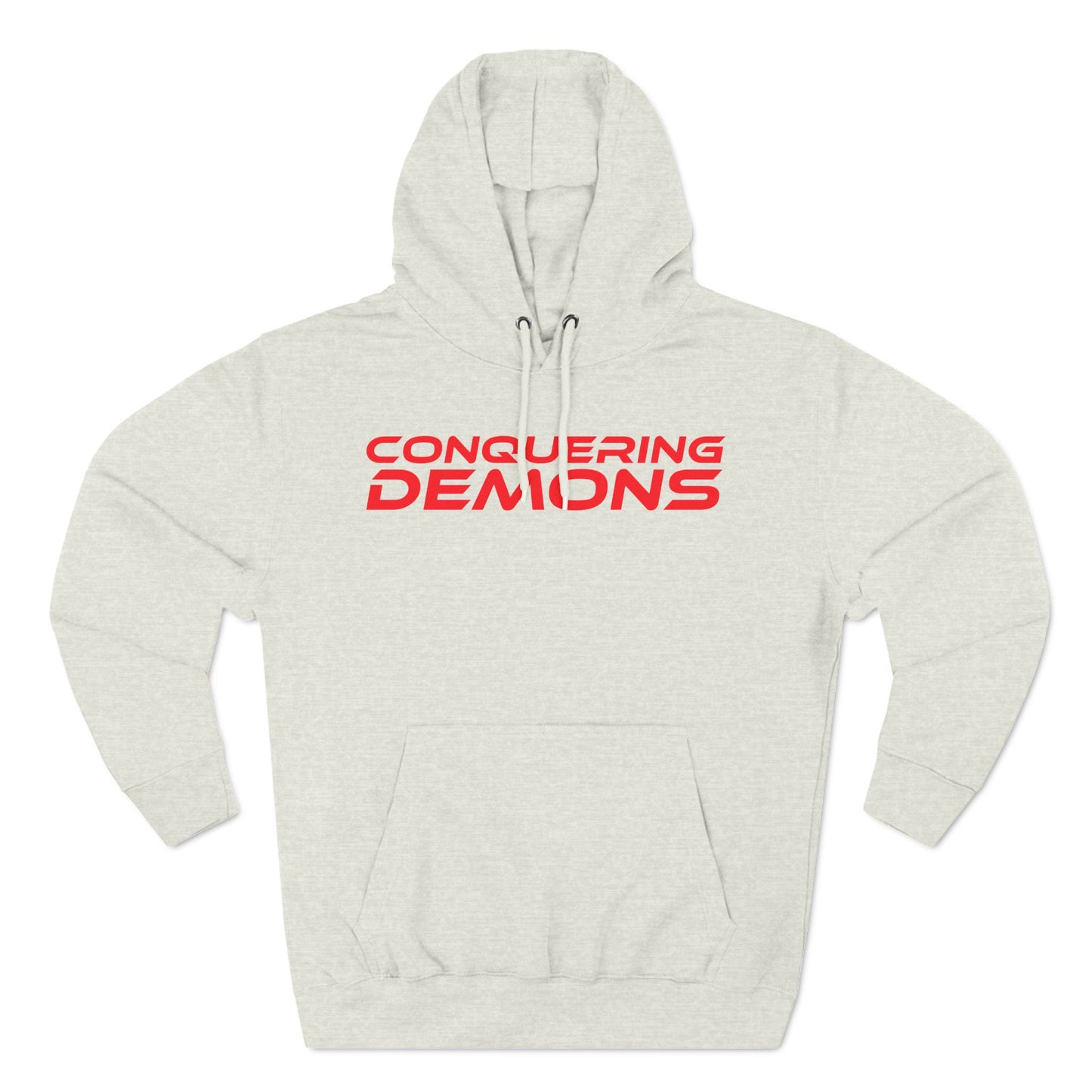 Conquering Demons - Three-Panel Fleece Hoodie