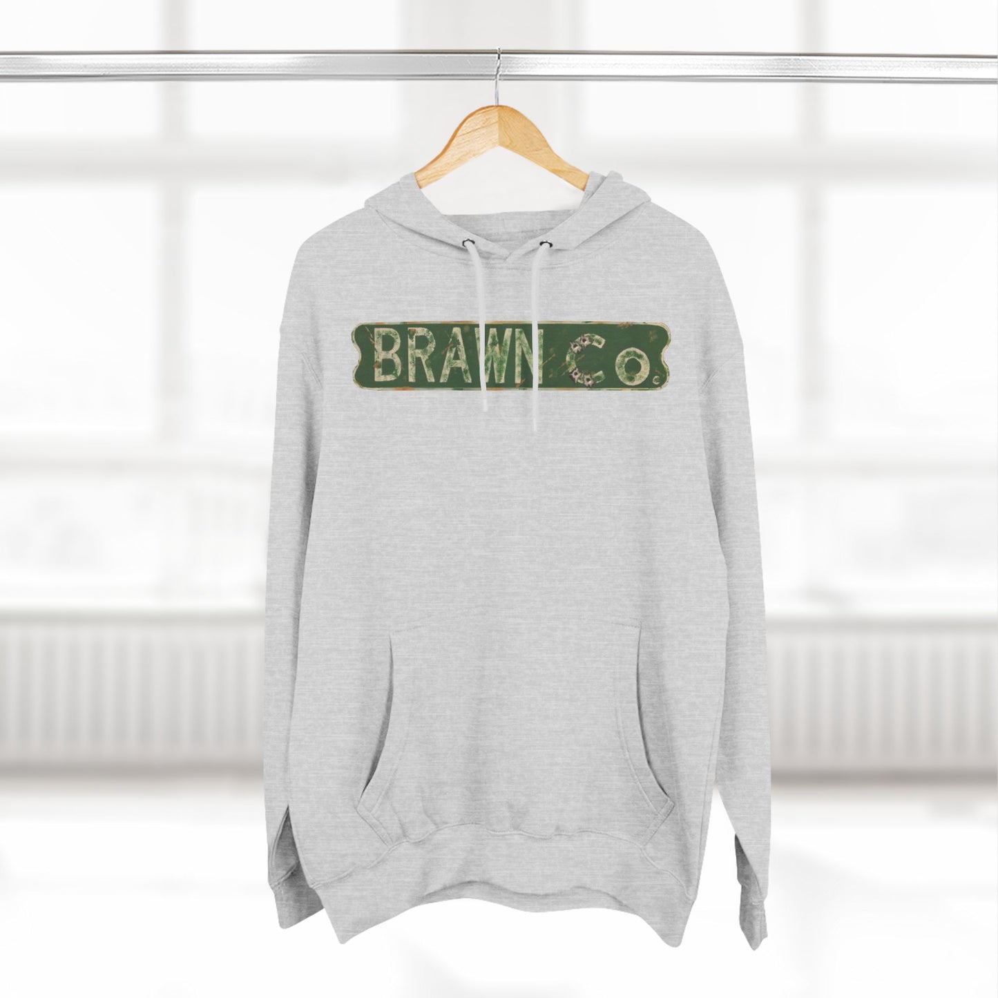 BrawnCo  - Vintage-Inspired Three-Panel Fleece Hoodie