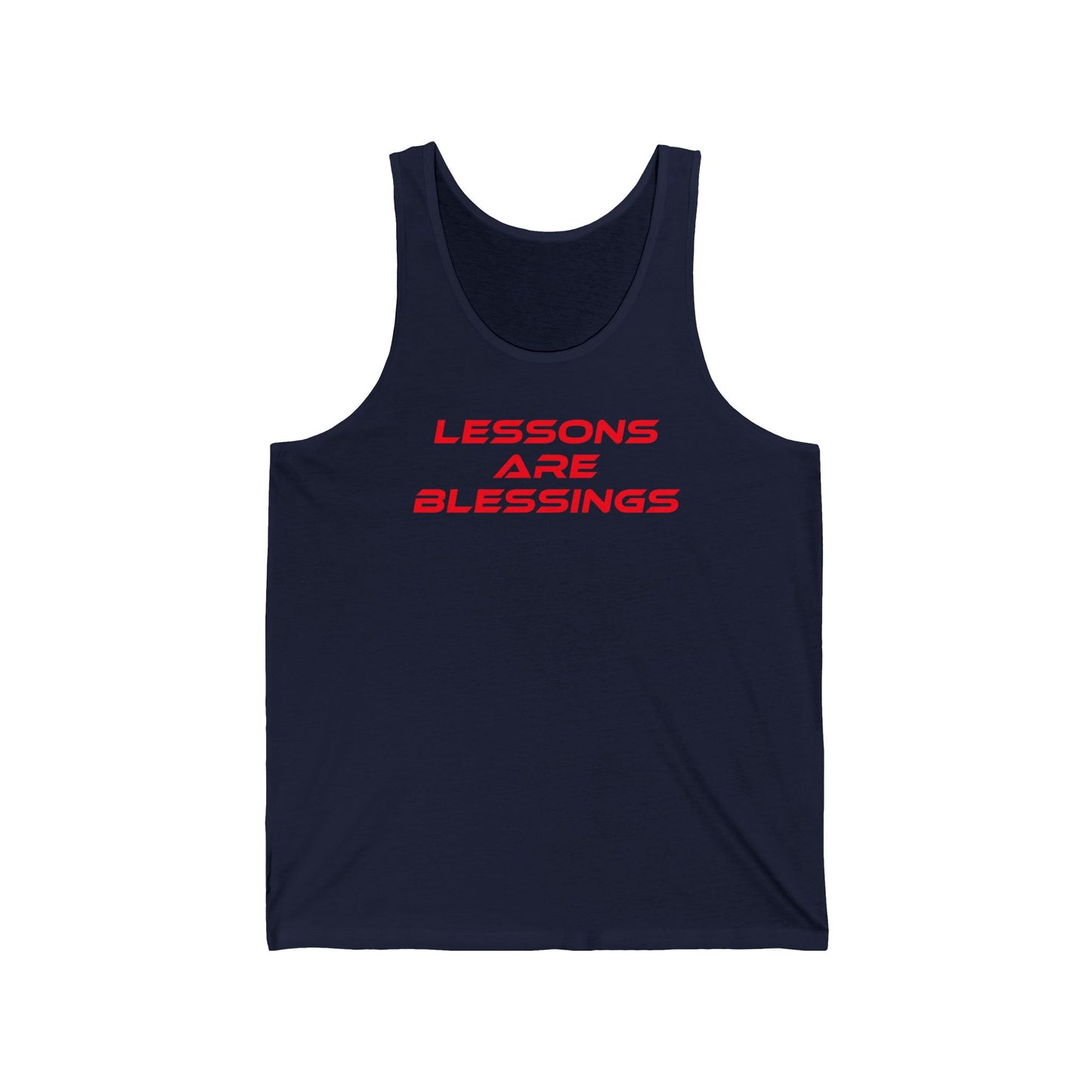 Lessons Are Blessings - Unisex Jersey Tank