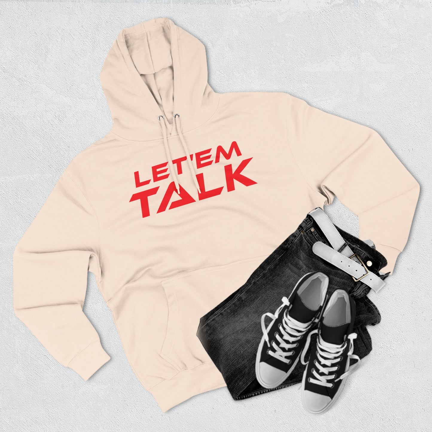 Let 'Em Talk - Fleece Hoodie - Stylish Comfort for Everyday Conversations