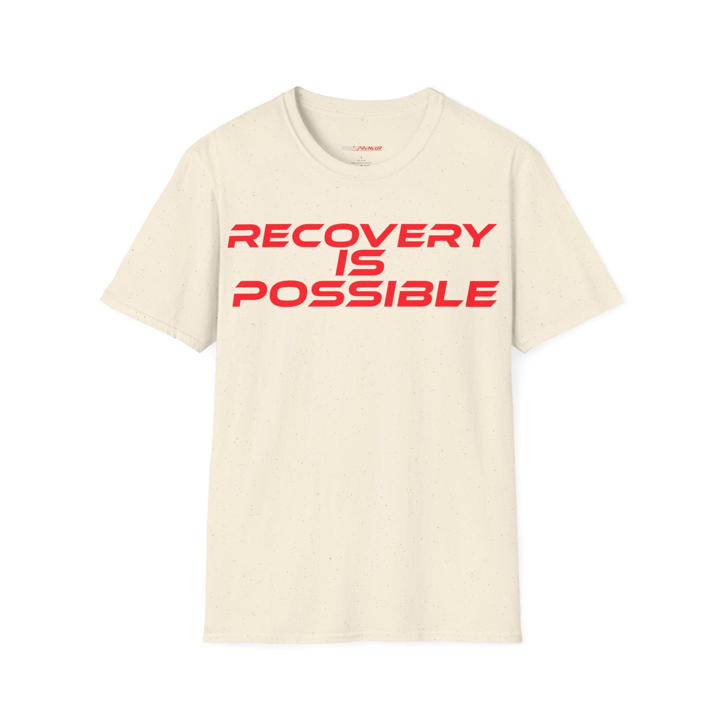 Recovery Is Possible - Unisex Softstyle T-Shirt - Motivational Tee for Support & Empowerment