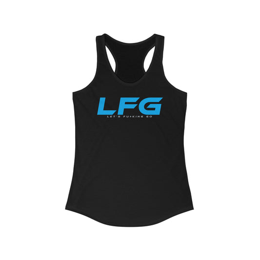 LFG - Women’s Racerback Tank - Motivational Fitness Top for Workouts and Casual Wear