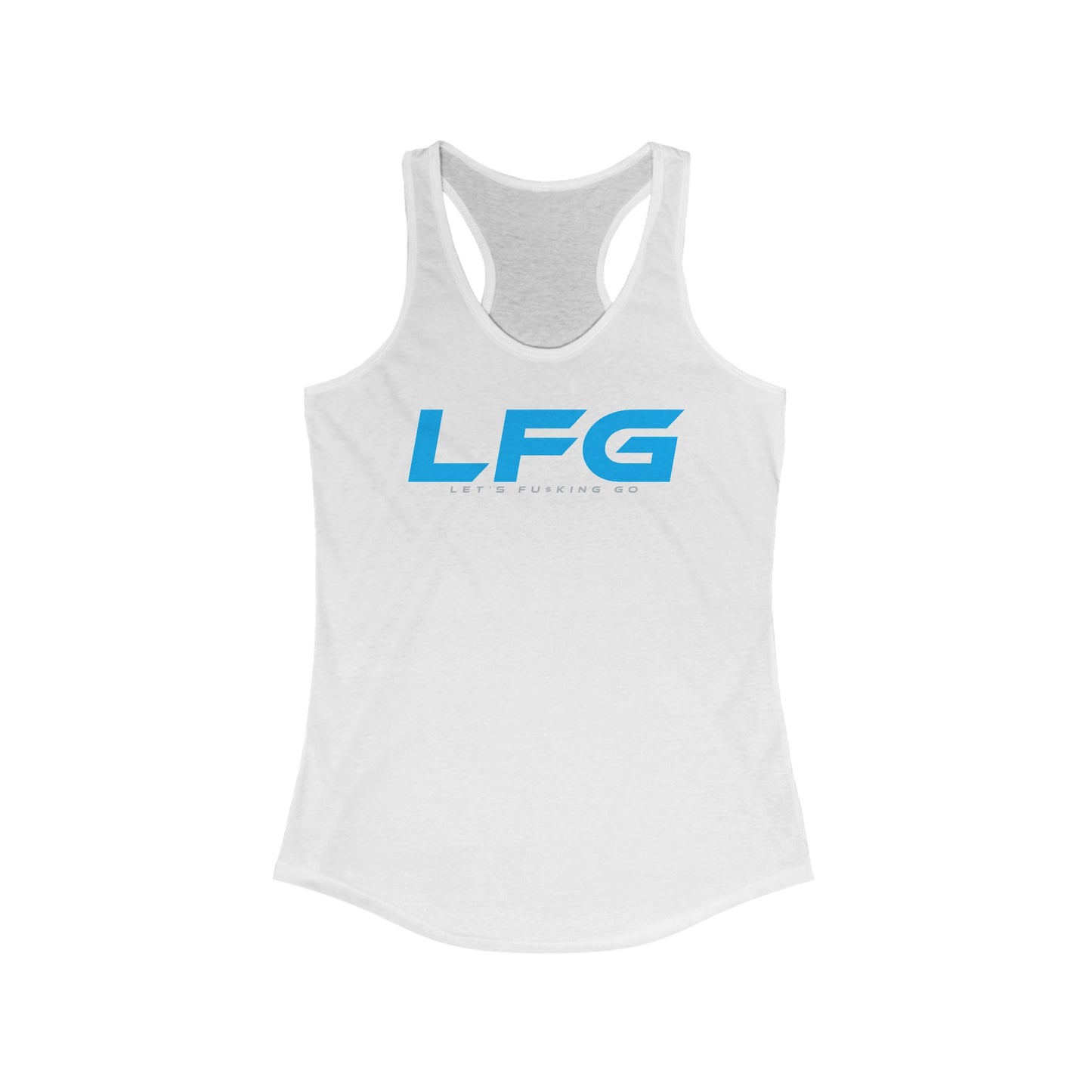 LFG - Women’s Racerback Tank - Motivational Fitness Top for Workouts and Casual Wear