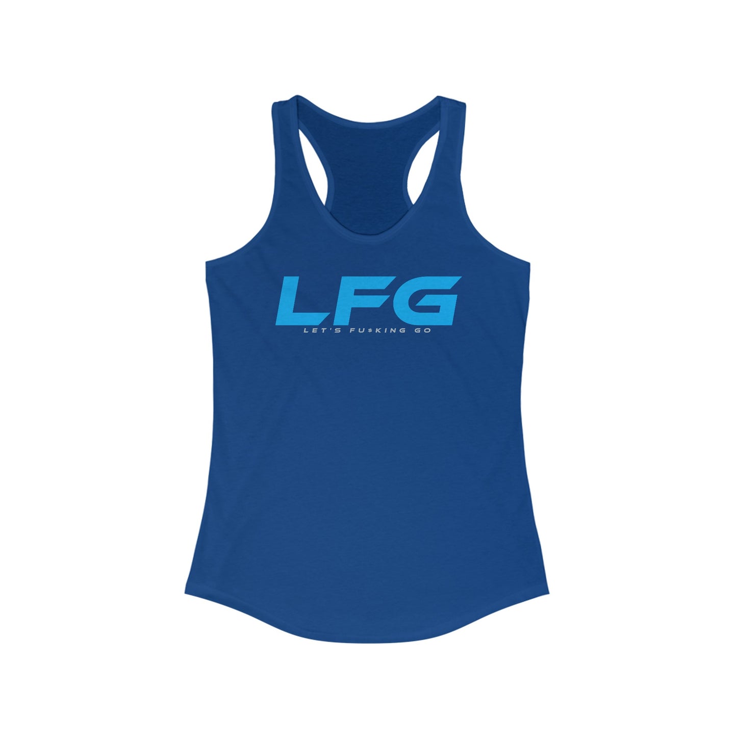 LFG - Women’s Racerback Tank - Motivational Fitness Top for Workouts and Casual Wear