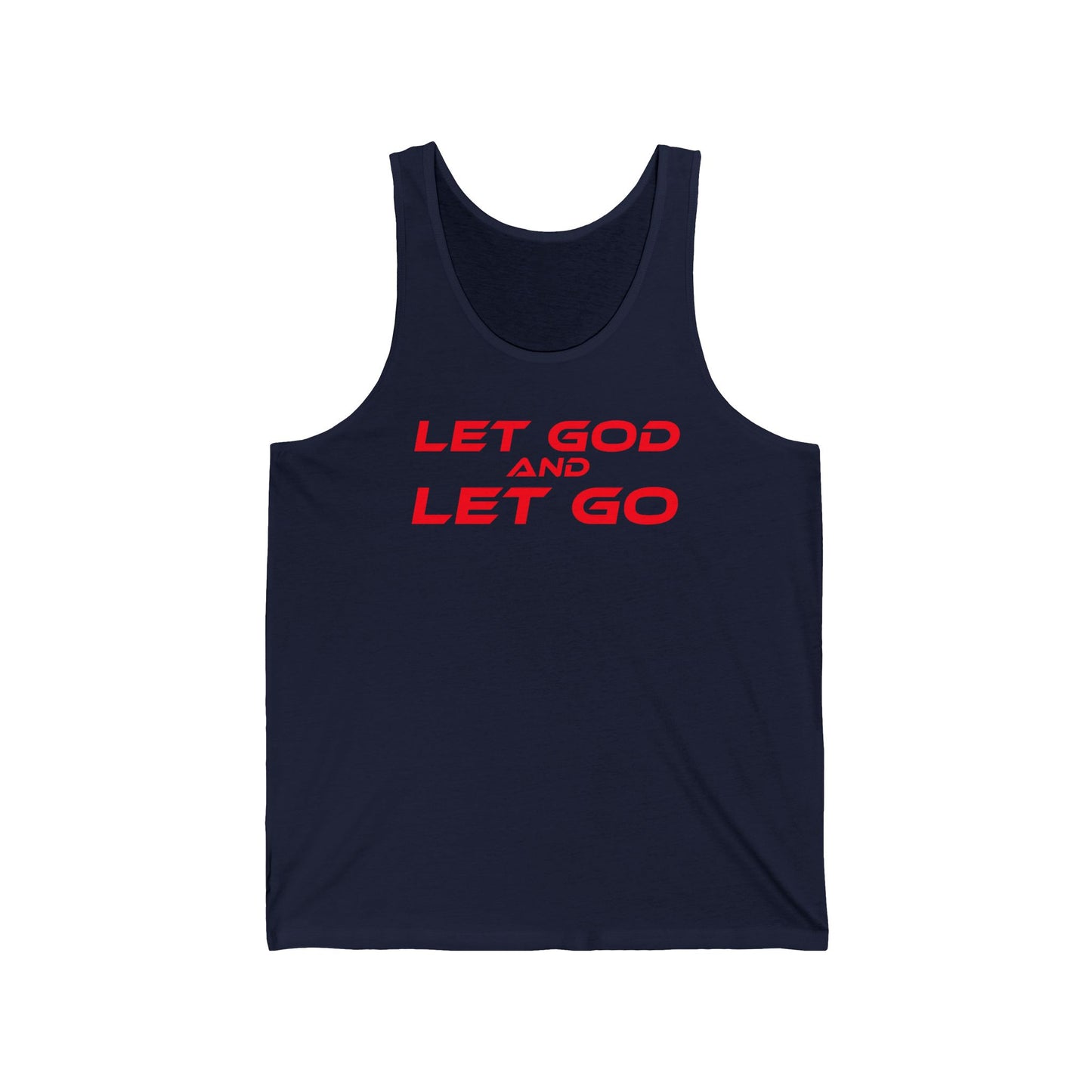 Let God, Let Go - Unisex Jersey Tank