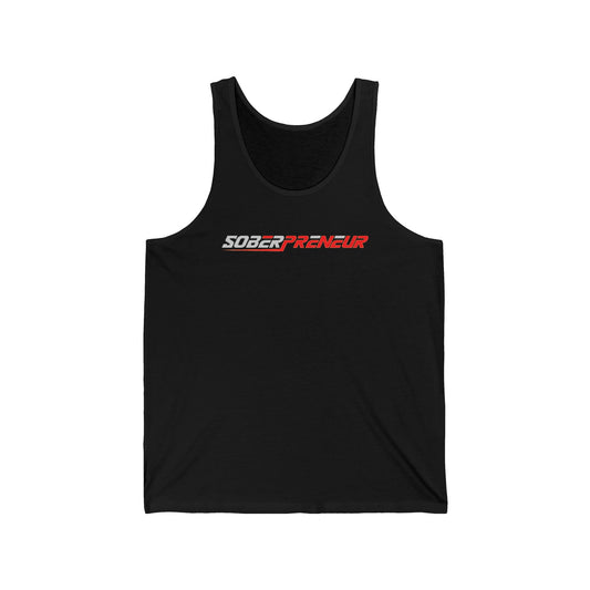 Soberpreneur Logo Gear -  Unisex Jersey Tank – Motivational Fitness Apparel