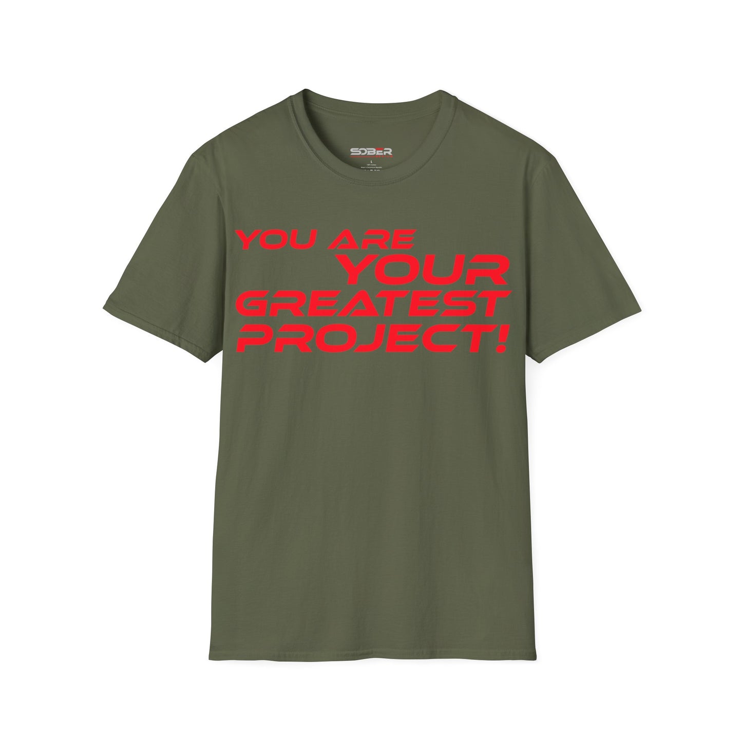 You Are Your Greatest Project! - Inspirational Unisex Softstyle T-Shirt - 'You Are Your Greatest Project!'