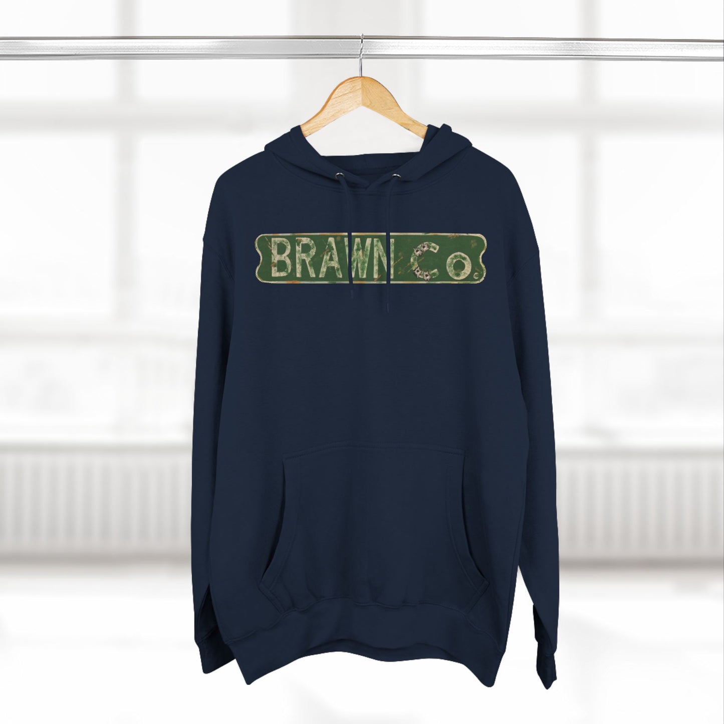 BrawnCo  - Vintage-Inspired Three-Panel Fleece Hoodie