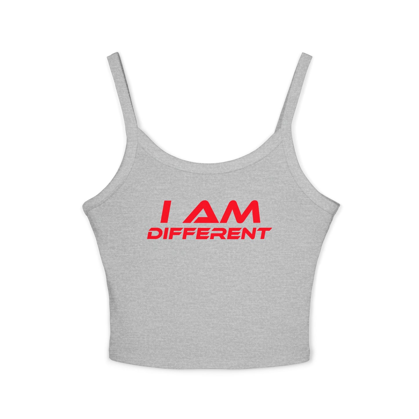 I AM DIFFERENT - Women's Spaghetti Strap Tank Top - Stylish Casual Wear