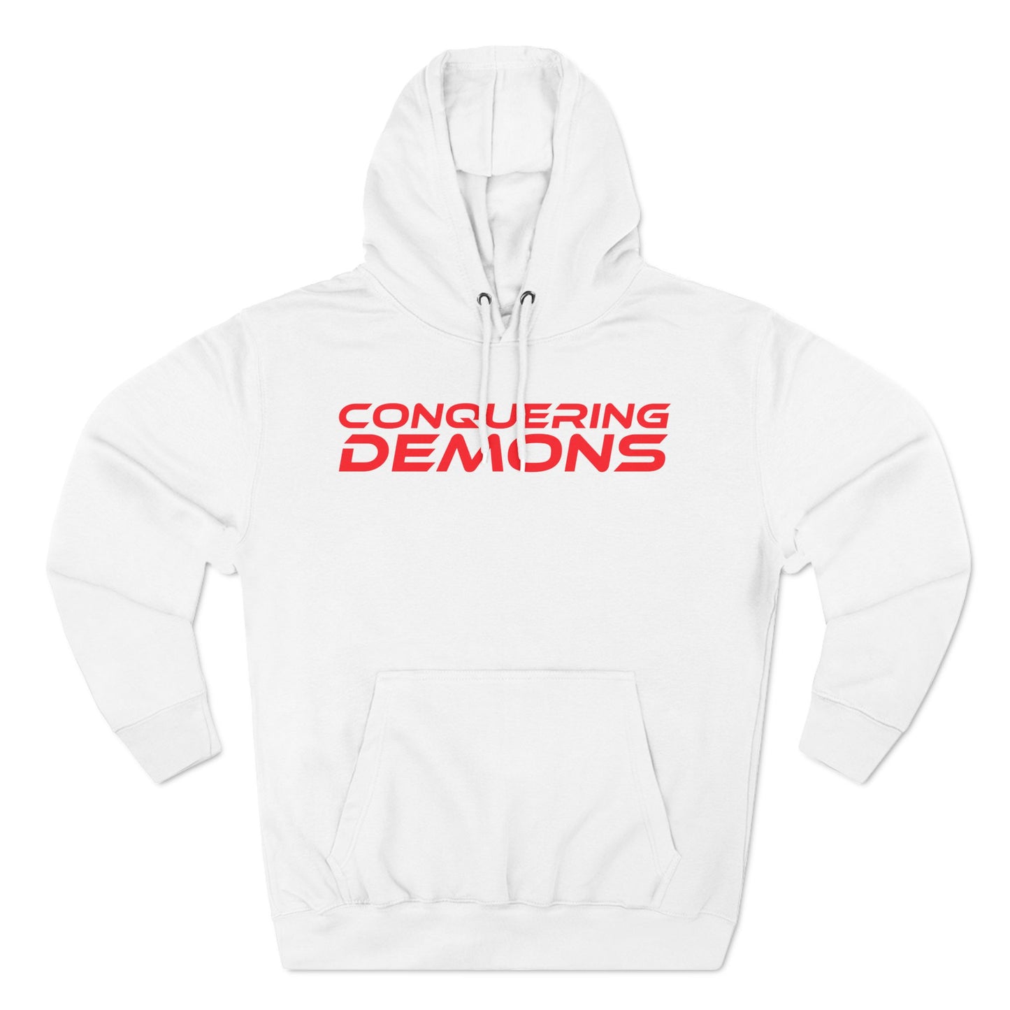 Conquering Demons - Three-Panel Fleece Hoodie