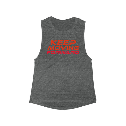 Keep Moving Forward - Women's Flowy Scoop Muscle Tank